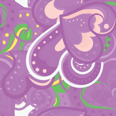 Sevimli vektör Sevgililer seamless modeli yürekleri.