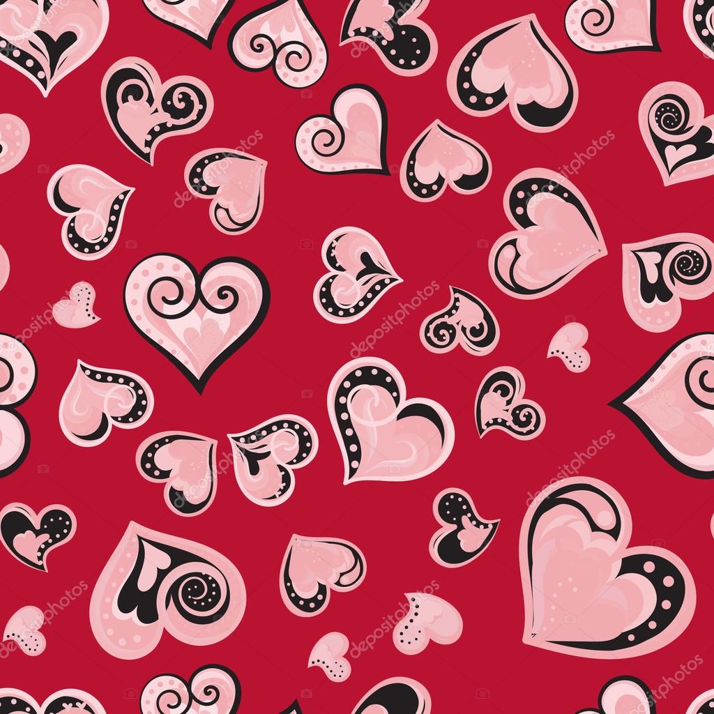 Pink and Red Hearts Valentine's Day Love Tissue Paper | Zazzle