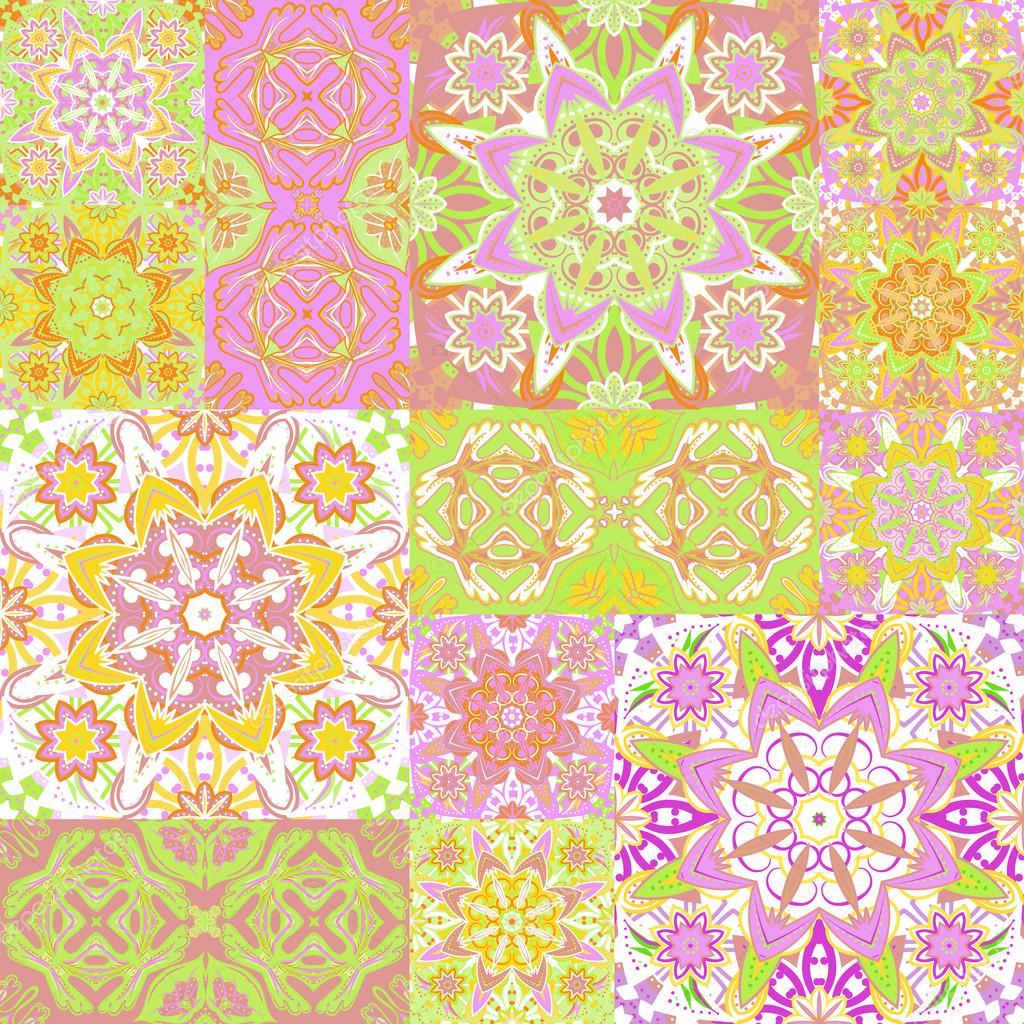 Large Set Of Colorful Vintage Ceramic Tiles With Ornate Moroccan Large Set Of Colorful Vintage Ceramic Tiles With Ornate Moroccan Patterns Backgrounds And Textures
