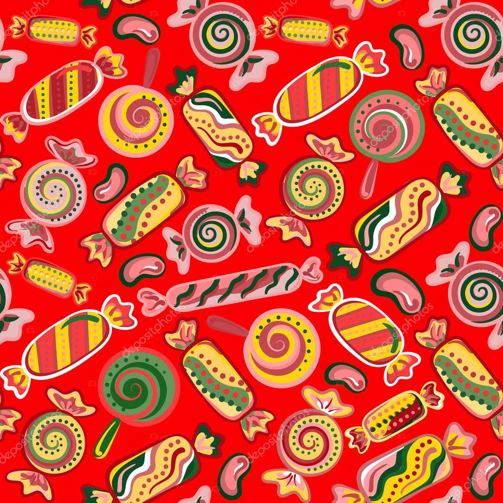 Vector seamless hand draw background on a white. Bright backdrop with