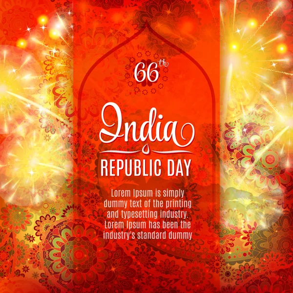 India Republic Day Background Vector illustration. — Wektor stockowy