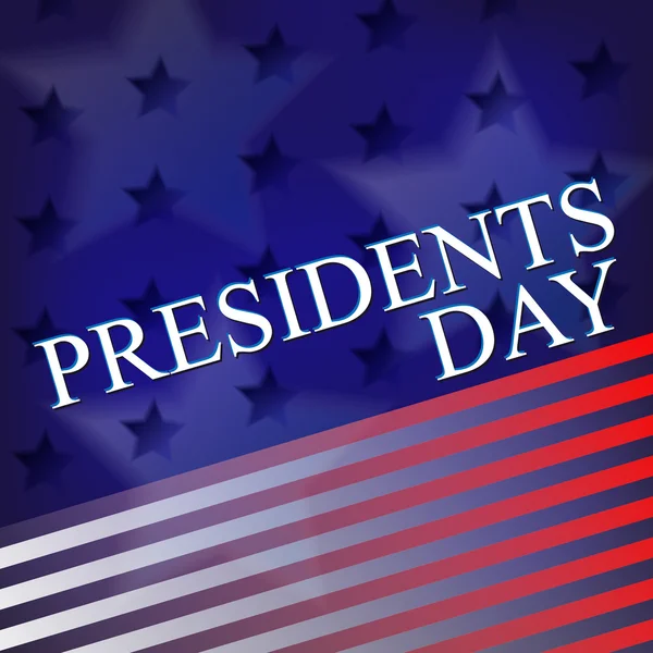 大統領の日の背景アメリカ合衆国星イラスト ベクトル — ストックベクタ
