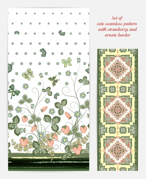 Patrón vertical sin costura vectorial con ornamento decorativo, textura dibujada a mano para ropa, ropa de cama, invitación, diseño de tarjetas, etc. — Archivo Imágenes Vectoriales