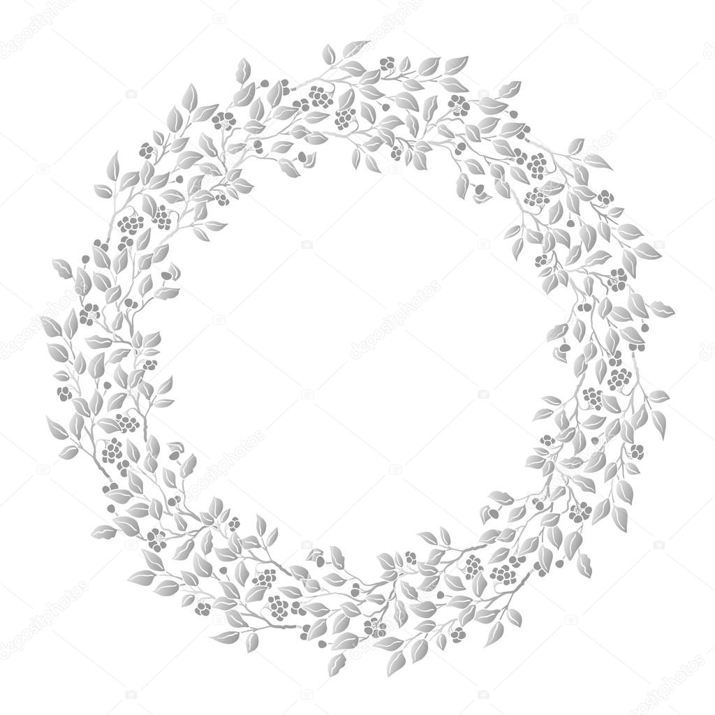 Circle cute hand drawn frames on the white background. Love ...
