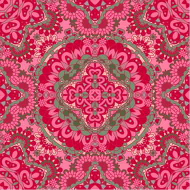 Mandalalar. Seamless modeli. Vintage dekoratif öğeler. Vektör çizim