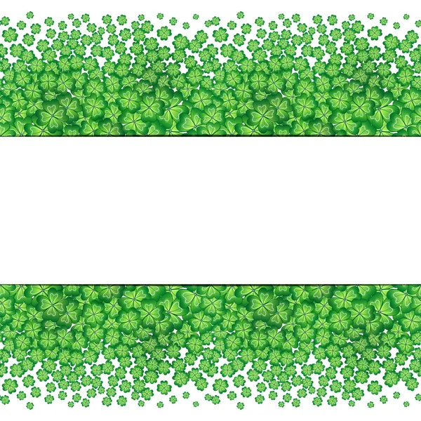 Vier Kleeblätter abstrakte Vorlage. st. patrick 's day vektor hintergrund. — Stockvektor