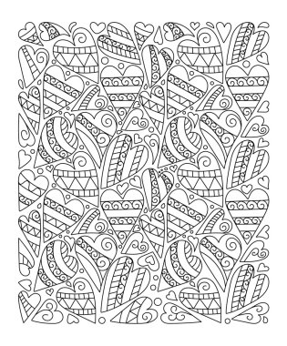 sayfa boyama çiçek el çekilmiş