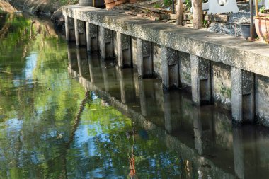 Kirli atık kara kokulu kötü su kokusu şehrin su altı kirlilik sürecinden kanalizasyon borusu lağım suyu atık su arıtma Kötü ekosistem ve dairesel ekonomi ile tedavi.