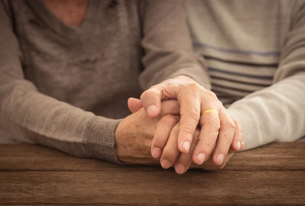 couple, Old people holding hands.
