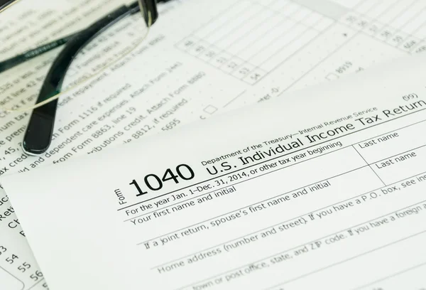 Individual income tax form — Stock Photo, Image
