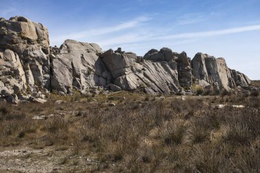 Punta de Moras çevresi Xove, Lugo, Marinha Lucense. Kağıt Kayalıklar