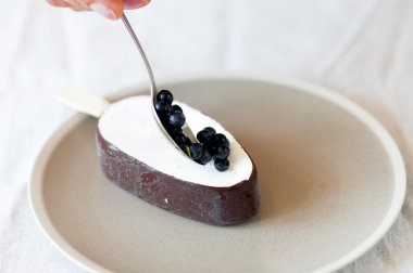 Çikolata sır ile dondurma