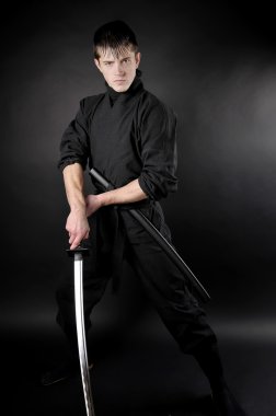 Ninja - spy, saboteur, stealth assassin of feudal Japan clipart