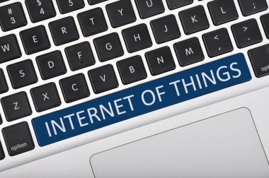 Yazılı klavye düğmesine şeylerin Internet kelime