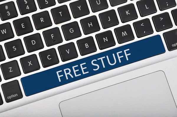 Keyboard  button written word free stuff — Stock Photo, Image