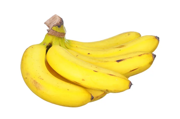 Букет банана ізольований на білому — стокове фото