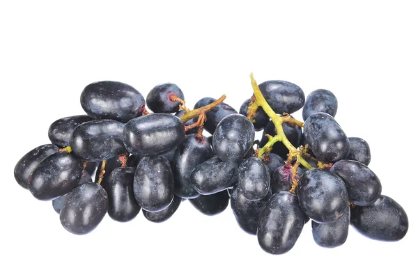 Delicious and fresh black seedless grape isolated on white — Stock Photo, Image