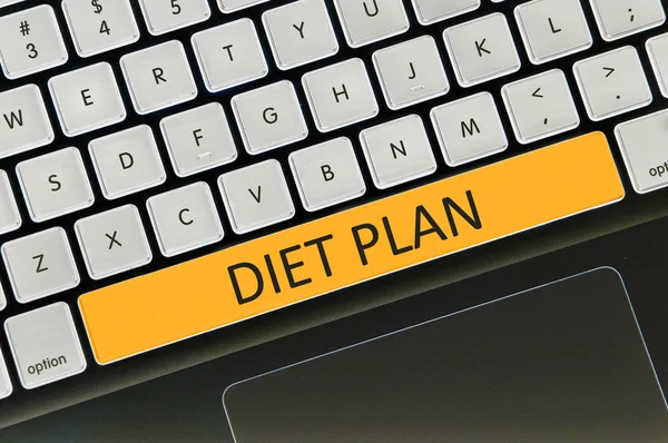 Przycisk klawiatury napisane słowo dieta — Zdjęcie stockowe