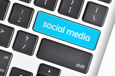 Word sosyal medya yazılı bilgisayar klavye düğme