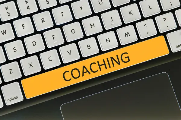 Toetsenbord knop geschreven woord coaching — Stockfoto