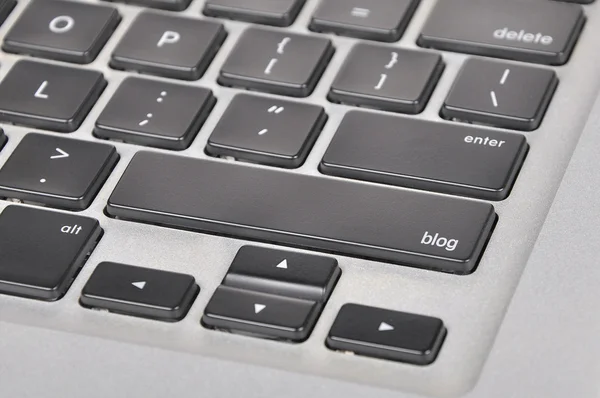 Knappen dator tangentbord skrivit ordet blogg — Stockfoto