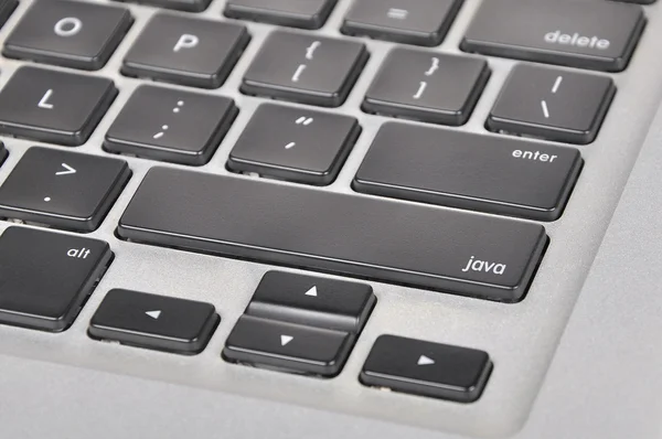 O botão do teclado do computador palavra escrita java — Fotografia de Stock