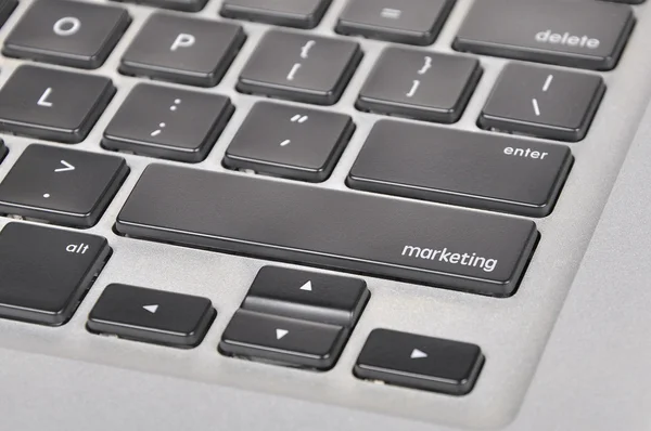 Keyboard  button written word marketing — Stock Photo, Image