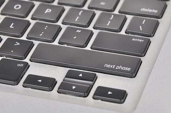 字写下一阶段的键盘按钮 — 图库照片