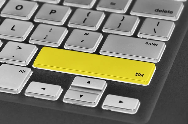 Tastatur-Taste geschriebenes Wort Steuer — Stockfoto