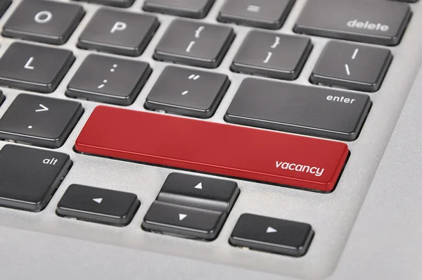 O teclado do computador botão palavra escrita vaga — Fotografia de Stock