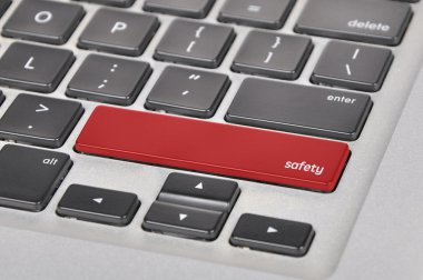 Word güvenlik yazılı bilgisayar klavye düğme