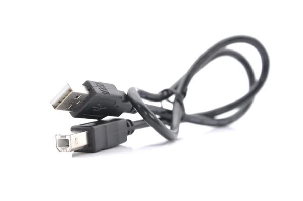 在白色背景的 Usb 电缆 — 图库照片