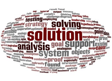 çözüm ve onun ilgili kelime kelime bulutu