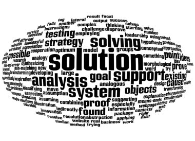 çözüm ve onun ilgili kelime kelime bulutu