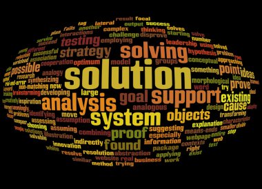 çözüm ve onun ilgili kelime kelime bulutu