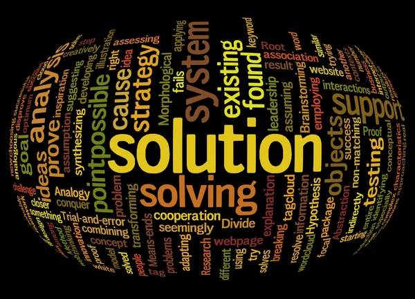 çözüm ve onun ilgili kelime kelime bulutu