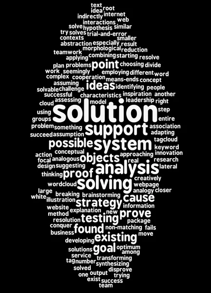 çözüm ve onun ilgili kelime kelime bulutu