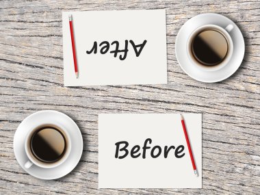 İş kavramı: Karşılaştırma önce ve sonra