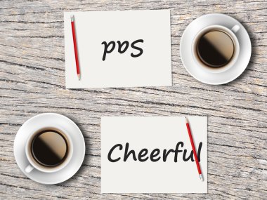 İş kavramı: Neşeli ve üzgün karşılaştırma