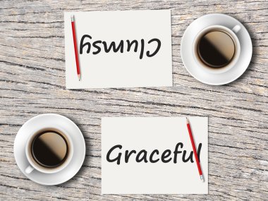 İş kavramı: Beceriksiz ve zarif karşılaştırma