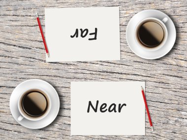 İş kavramı: Karşılaştırma arasında uzak ve yakın: