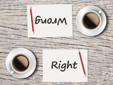 İş kavramı: Doğru ile yanlış arasındaki karşılaştırma