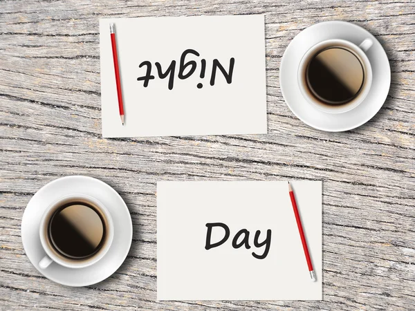 İş kavramı: Gece ve gündüz karşılaştırma