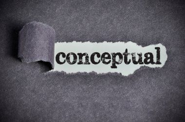 yırtık siyah şeker kağıt'ın altında kavramsal kelime 