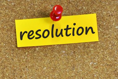 Çözünürlük kelime ile mantar arka plan notları kağıt üzerinde