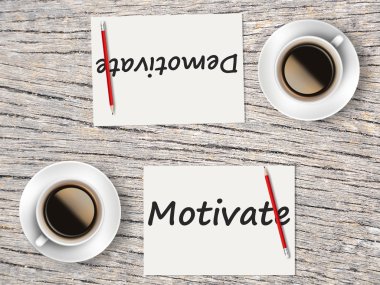 İş kavramı: Arasında karşılaştırma motive ve demotivate