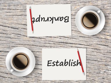 İş kavramı: Karşılaştırma arasında kurmak ve iflas