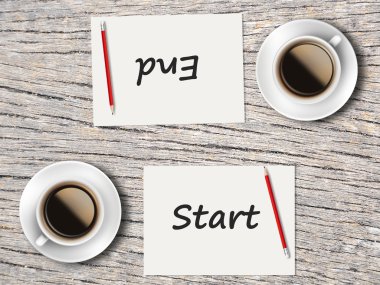 İş kavramı: Bitiş ve başlangıç karşılaştırma