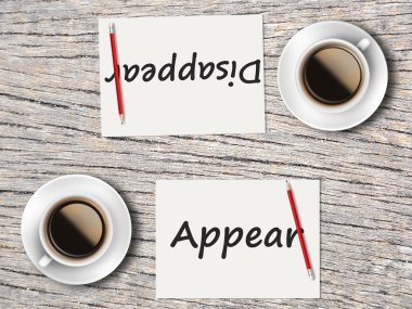 İş kavramı: Arasında karşılaştırma kaybolur ve görünür