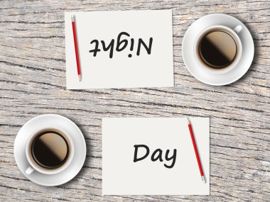 İş kavramı: Gece ve gündüz karşılaştırma